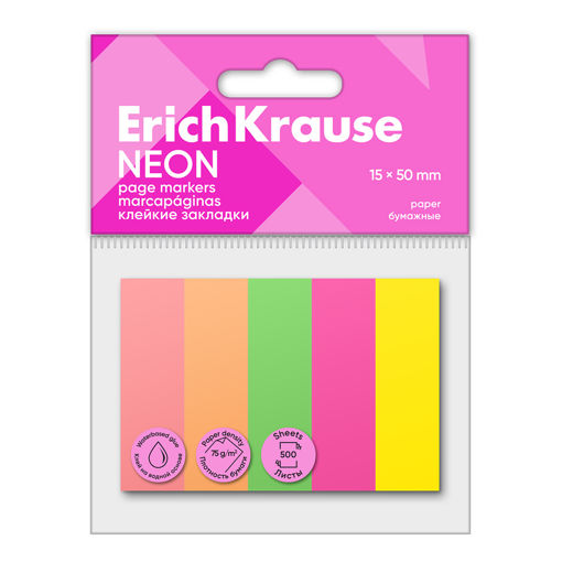 Picture of EK PAGE MARKER NEON 15X50MM